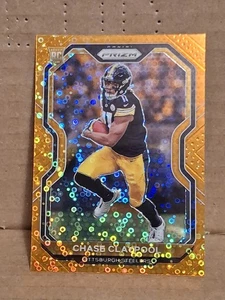 2020 CHASE CLAYPOOL PANINI PRIZM ORANGE DISCO NFL ROOKIE CARD RC #392 STEELERS  - Bild 1 von 2