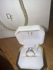 Brand New With Tags Attached! 2 Carat Lab grown Oval diamond ring, Gold Setting - Picture 1 of 9