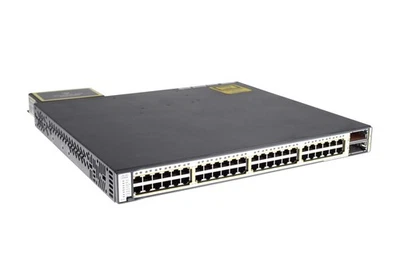 Conmutador PoE de 48 puertos Cisco serie 3750, WS-C3750E-48PD-EF - Garantía de por vida Foto 1 de 4