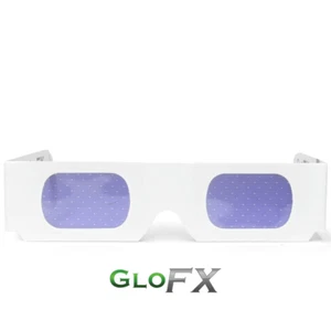 GloFX Star Effect Paper Cardboard Diffraction Glasses - Pack of 100 - Rave EDM - Picture 1 of 5
