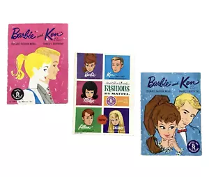 Lote Vintage Barbie Ken Años 60 Exclusivo Folleto de Moda Folleto Catálogo Folleto - Imagen 1 de 20
