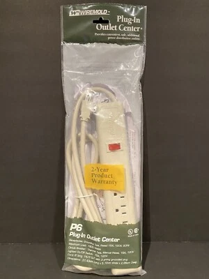 Wiremold Plug-In Outlet Center Unit 6 Plug-In Outlet Extension Cord Outlet NEW! - Image 1 of 4