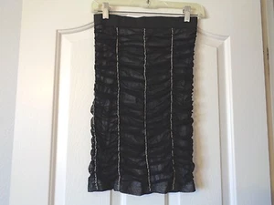 Neu mit Etikett $ 41,99 ESLEY DAMENROCK SCHWARZ DURCHSICHTIG SPITZE KETTE GRÖSSE SMALL - Bild 1 von 5