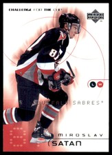2001-02 Upper Deck Challenge for the Cup Miroslav Satan Buffalo Sabres #7
