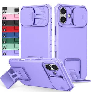 Für iPhone 17 16 15 14 13 Pro Max Kamera Linse Schiebe Schutz Ständer Hülle Cover - Bild 1 von 116