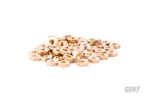 DIN 439 6 KT dado forma B ottone piatto bianco - Foto 1 di 1