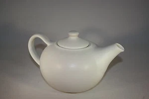 Teekanne 1 Liter weiss matt Steinzeug Westerwald - Bild 1 von 1