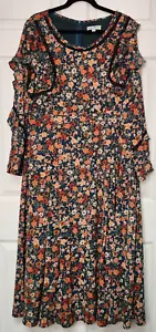 Maxi Vestido IVY CITY CO Naomi Floral Para Mujer XXL Volantes Cottagecore Campesino Boho - Imagen 1 de 10