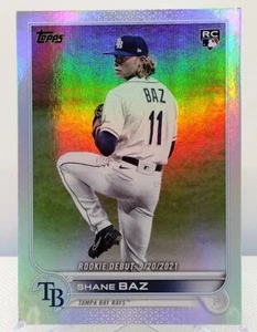 Shane Baz RC Rainbow Foil 2022 Topps Update #US240 Rookie Debut  Tampa Bay Rays  - Picture 1 of 3