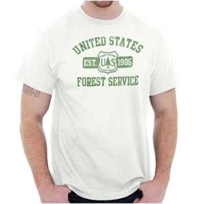 Camiseta gola redonda feminina ou masculina do Serviço Florestal dos Estados Unidos Parque Nacional - Imagem 1 de 4