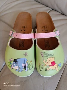 Birkenstock Birki's Maria Disney Winnie The Pooh Eeyore Butterfly Clogs Size 34 - Picture 1 of 15