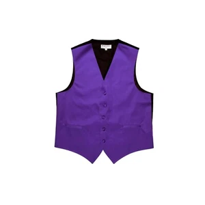 Nuevo Para Hombre Vesubio Napoli Chaleco Esmoquin Chaleco Solo Fiesta Púrpura Boda Formal - Imagen 1 de 2