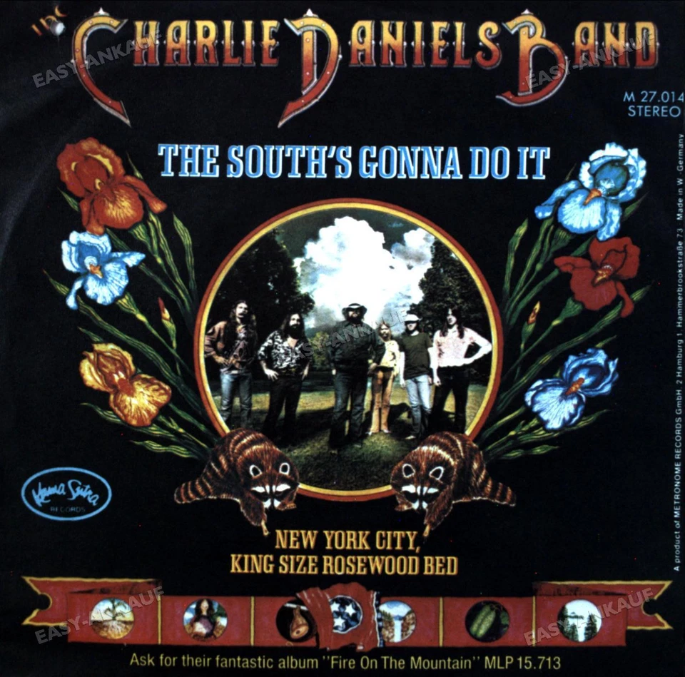 The Charlie Daniels Band - The South's Gonna Do It 7" (VG+/VG) . - Photo 1/1