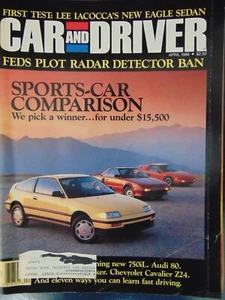 CAR and DRIVER Magazine April 1988 Eagle Sedan - Picture 1 of 1