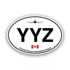 Toronto Pearson Airport Euro Oval Sticker Decal - Weatherproof - yyz canada - Picture 1 of 4