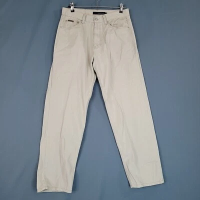 Calvin Klein Jeans Women's Easy Fit Casual Pants Straight Ivory Size 32 - Image 1 of 4