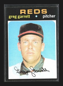 1971 Topps Baseball Vintage #377 Greg Garrett    Cincinnati Reds