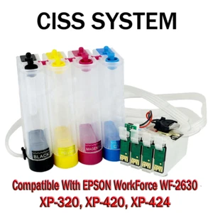 CISS Continuous Ink System Compatible with Epson WF-2630,XP-420,424,320 - Picture 1 of 1