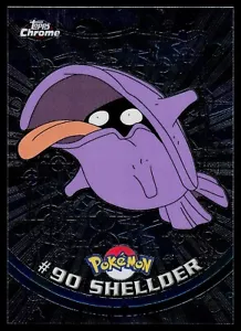 Shellder #90 - Topps Chrome Series 2 Pokemon Card Near Mint - Picture 1 of 2