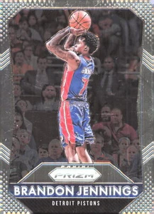 2015-16 Panini Prizm #150 Brandon Jennings Detroit Pistons - Picture 1 of 2
