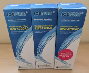 NEW LOT OF 3 ICEPURE RWF4700AC LG LT1000P WATER FILTERS - Picture 1 of 3