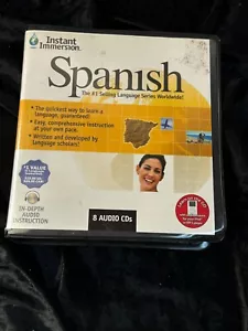 Instant Immersion Spanish Language Learning Program 8 Audio CD-ROM Media - Picture 1 of 4