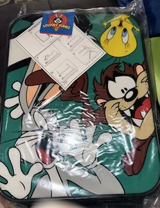 Vintage Looney Tunes Rolling Children's Suitcase Rare - Picture 1 of 4
