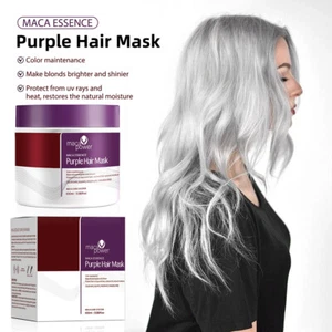 Maca Power Purple Hair Mask 100Ml Maca Essence Deep Nourish Hellern Keratin ▽ - Picture 1 of 15
