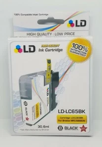 LD LC65BK LC65 BLACK Ink Cartridge for Brother MFC-5890CN MFC-5895CW MFC-6490CW - Picture 1 of 5