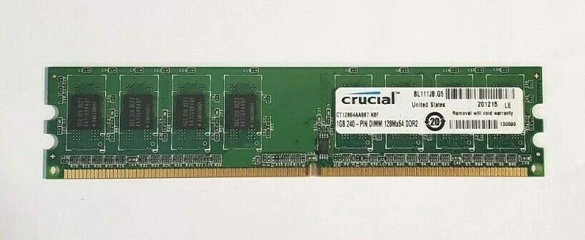 CT12864AA667.K8F - Crucial Technologies 1GB Memory Module - Image 1 of 1