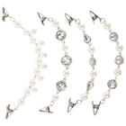  4 pièces accessoires vestimentaires clips châle cardigan fleur manteau perle broche