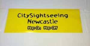 London Bus Destination Blind 41" - City Sight Seeing Newcastle Hop On Hop Off - Foto 1 di 1