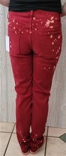 NWT Cotton Citizen 31 Splash Straight Fit Jeans Ruby Red 92964