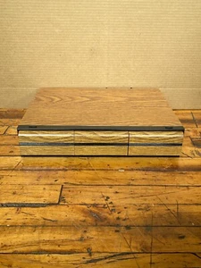 Vintage Cassette Tape Storage Case 48 Holder Faux Wood 3 Drawer Stackable - Picture 1 of 19
