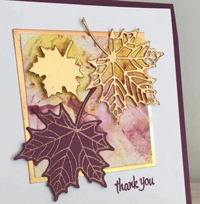 Ahornblatt Stanzformen Stencil Dies Scrapbooking Stanzschablone Album Karte DIY - Bild 1 von 4