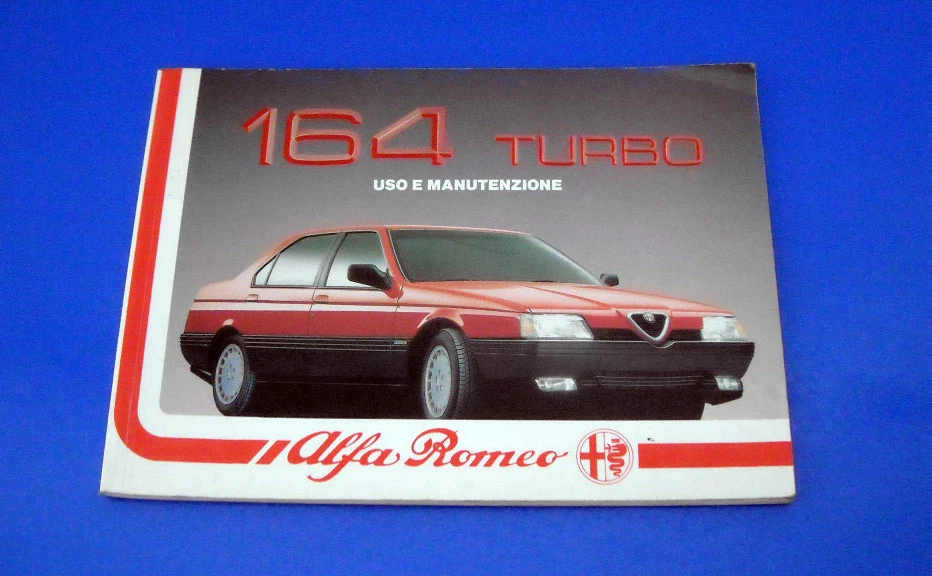  Alfa Romeo 164 Turbo Manuale Libretto Uso e Manutenzione 1988 Originale - Immagine 1 di 1