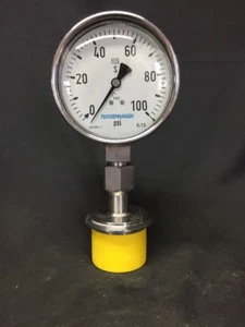tuchenhagen psi Sealed Diaphragm Psi Gauge 2618826 1.4571 Din S 17398127 New - Picture 1 of 6