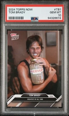 2024 Topps Now #TB1 Tom Brady PSA 10 GOAT Foto 1 de 4