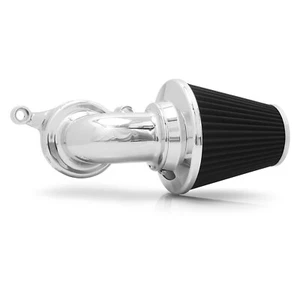 Filtro respirador de aire cono cromado etapa 1 para Harley Touring Electra Glide 01-07 - Imagen 1 de 8
