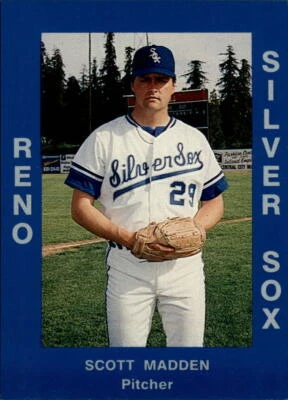 SCOTT MADDEN ~ 1988 Reno Silver Sox Cal League Cards Minor League Card #273  - Image 1 of 2