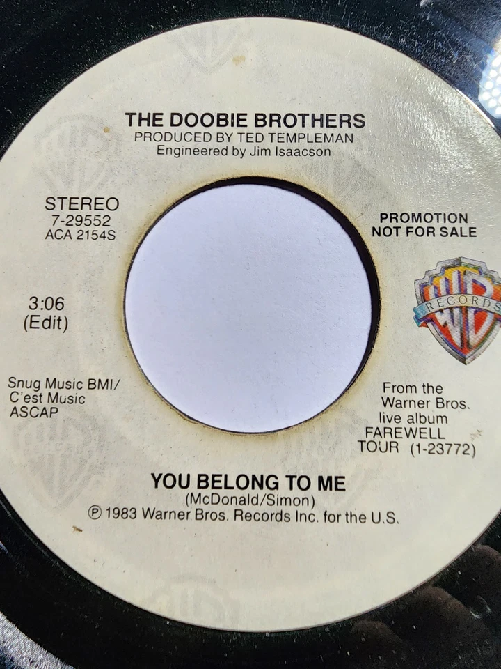 The Doobie Brothers "Real Love" WB PROMO 1980 VG F163 - Image 1 of 2