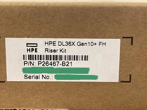 HPE ProLiant DL360 DL365 DL36X Gen10 Plus FH Full Height Riser Kit PCI-e 4.0 x16 - Picture 1 of 4