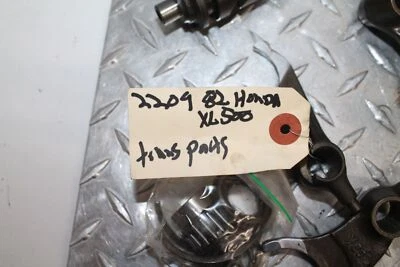1982 HONDA XL500R TRANSMISSION GEAR TRANNY SHIFT FORKS DRUM COMPLETE SET - Image 1 of 4