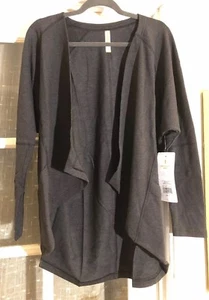 Lucy Light Hearted Wrap In Black Heather Sz S $79 NWTS Rare!! - Picture 1 of 7