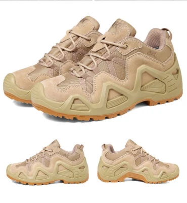 Desert Fans Men Boots Lightweight Breathable Outdoor Low Top Hiking Combat Boots - Image 1 of 4