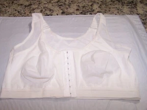 NIP Women White Full Coverage Front Closure Bra Wire Free Back Support Posture - Picture 1 of 4
