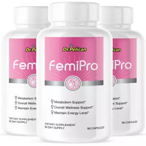 FemiPro-Menopause Balance Support/Women's Health- 3 Bottles- 270 Capsules - Picture 1 of 5