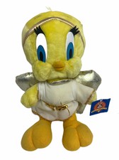 Vintage 1999 Looney Tunes Warner Bros Tweety Bird Angel Plush Stuffed Animal New