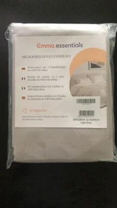 Emma Essentials Mikrofaser Bettwäsche 1 Bett- 240 x 220 cm und 2 Kissenbezug NEU - Bild 1 von 1