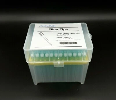 1250uL Universal Filtered Extra Long Pipette Tips, Racked, Sterilized - Image 1 of 4